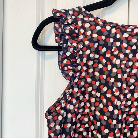 TOMMY HILFIGER | Polka Dot Ruffled Blouse - Picture 3 of 9